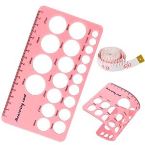 silicone nipple ruler, nipple ruler for flange sizing measurement tool,soft flange size measure for nipples, breast flange measuring tool breast pump sizing tool - new mothers musthaves（pink）
