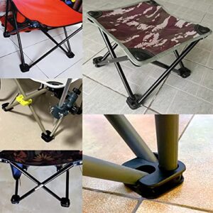 UtySty 4 Pack Folding Chair Replacement Foot with Screws Camping Outdoor Stool Outside Lawn Table Feet for Pole Swivel Joint Base Camp Fishing Seat Repair Accessories Maintenance Replace (14mm/0.55")
