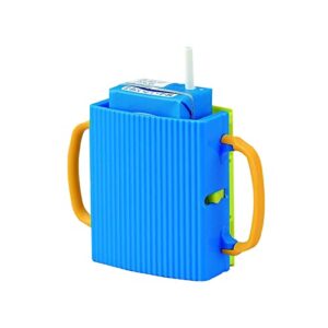 liuhuizeyu children's juice box holder milk box holder juice bag holder for toddlers no squeeze adjustable folding food pouch and telescopic cup holder for kids no spill (blue)