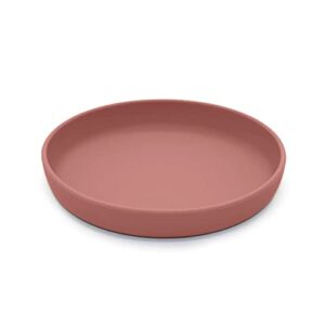 noüka flat plate | 100% food-grade silicone | comes with a lip edge | non-slip & soft | dishwasher friendly | deep moon | size 570ml