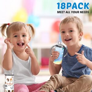 Hoolerry 18 Set 12 oz Sublimation Blanks Sippy Cup Kids Insulated Stainless Steel Sippy Cup with Handles Sublimationtumblers with Lids and Straws Heat Tape Polymer Sublimation Coating Coaster Brush