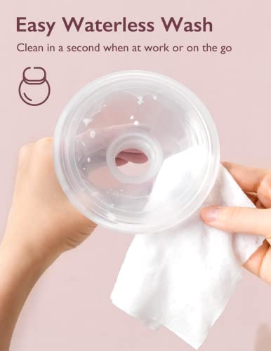 Momcozy Natural Breast Pump Wipes 30 Count (Pack of 3) for Pump Parts Cleaning, Fast & Convenient Pump Wipes for Travel, No Milk Residue & No Water Wash