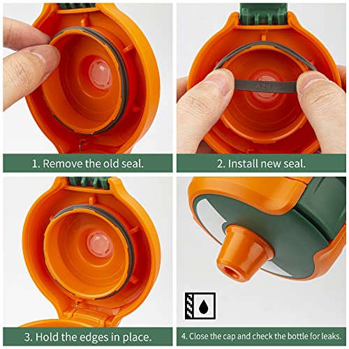 5 Pack Replacement Seal Gasket Compatible with Gatorade Gx Hydration System Water Bottle, Silicone Lid Seals Replacement for Gatorade Gx Pods