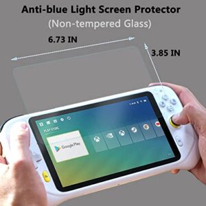 Screen Protector for Logitech G Cloud Gaming Handheld Console, Flexible Anti-blue Light Screen Film for Logitech G Cloud Console Gaming Accessories (Non-tempered glass)