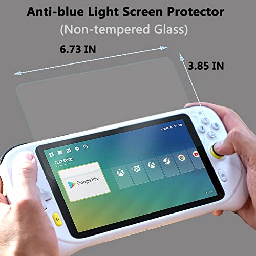 Screen Protector for Logitech G Cloud Gaming Handheld Console, Flexible Anti-blue Light Screen Film for Logitech G Cloud Console Gaming Accessories (Non-tempered glass)