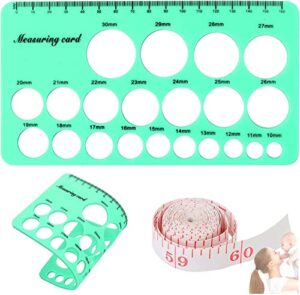 nipple ruler, nipple rulers for flange sizing measurement tool, pink soft and silicone flange size measure for nipples, breast flange measuring tool breast pump sizing tool - new mothers musthaves