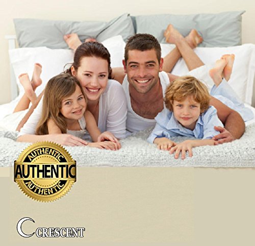 Crescent Bedding Full XL Sheets Sets - 4 Piece Full XL Size Beige Sheets, Double Brushed Sheets, Hotel Luxury Full XL Sheet Set, Extra Soft Bedding Sheets & Pillowcases