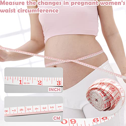 Nipple Rulers for Flange Sizing, Silicone & Soft Flange Size Measure for Nipples, Nipple Flange Measuring Tool with 1.5m Soft Tape Measure, Nipple Sizer Nipple Measurement Tool for Flanges (Pink)