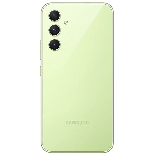 SAMSUNG Galaxy A54 5G + 4G LTE (128GB + 6GB) Unlocked Worldwide Dual Sim (Only T-Mobile/Mint/Metro USA Market) 6.4" 120Hz 50MP Triple Cam + (15W Wall Charger) (Awesome Lime (SM-A546M))