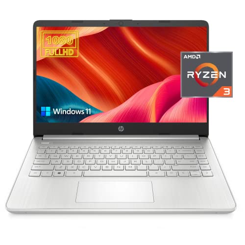 HP 2023 Newest 14 Laptop for Productivity and Entertainment,14" FHD Display, 16GB RAM, 1TB SSD, AMD Ryzen 3 Processor Upto 3.5GHz, Type-C, HDMI, Fast Charge, 10 Hrs Long Battery Life, Windows 11