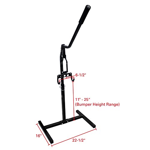 Extreme Max 5001.5037 PRO Series Snowmobile Lever Lift Stand - 33" Max Height Fits Most Snowmobiles & 5001.5028 Heavy-Duty Snowmobile/ATV Tow Strap