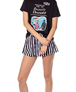 INTIMO Beetlejuice Womens' Handbook For The Recently Deceased Sleep Pajama Set Shorts (XXX-Large) Multicolored