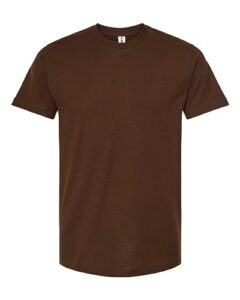 tultex - unisex fine jersey t-shirt - 202 - xs - brown