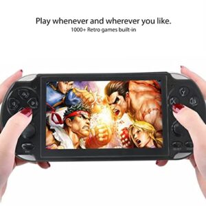 5.1" 8GB Retro Handheld Game Console Portable Video Game Built in 10000 Games Support E-book Format of TXTe-book Reading - Black