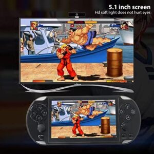 5.1" 8GB Retro Handheld Game Console Portable Video Game Built in 10000 Games Support E-book Format of TXTe-book Reading - Black