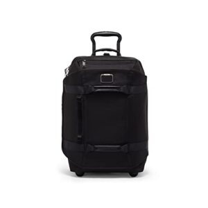 tumi alpha bravo international 2 wheel duffel backpack carry on - black