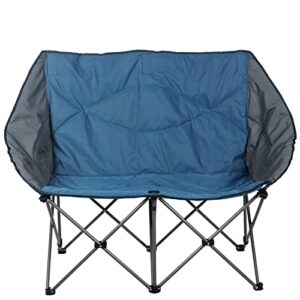 alpha camp oversized camping chair double folding chair heavy duty loveseat camp chair 2 person support 450 lbs for adults outdoor