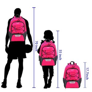 DAFISKY Youth Soccer Backpack - Soccer Bag with Shoes and Ball Compartment Sport Equipment Bags for Football Volleyball Basketball