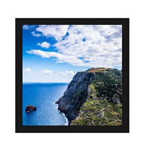 mennthui 10x10 black picture frame, tabletop and wall mounting, decoration for photos, paintings, posters, artwork
