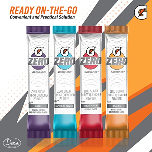 Gatorade Zero - Gatorade Powder - Gatorade Zero Powder Packets - Gatorade Powder Packets - Gatorade Packets - Gatorade Powder Zero - Gatorade Zero Sugar - Gatorade Powder Mix Variety - Dean Products