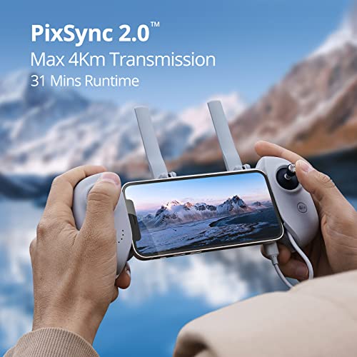 Potensic ATOM SE Drones with Camera for Adults 4K EIS, Under 249g, 4KM Long Transmission, Level 5 Wind Resistance, 31 Mins Flight, GPS Auto Return, Portable and Foldable Drone for Beginners