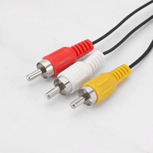 1Pcs AV Composite Video Cable Cord Replacement Compatible with Nintendo 64 N64/ Gamecube/SNES AV Cable Replacement Wire Cords