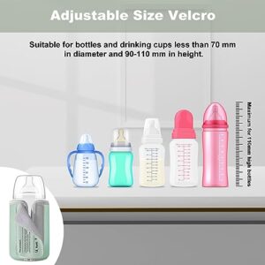 Portable Bottle Warmer, Bottle Warmer for Baby, USB Breast Milk Bottle Heater with LCD Display, 6 Adjustable Levels, Bottle Warm Helper on The go for Milk, Breast Milk, Water