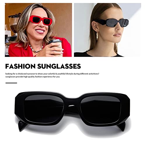 TIANYESY Sunglasses Women Square Men Trendy Show shades Retro fashion vogue UV Protection