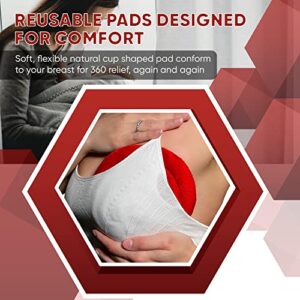 Capibaras Microwavable Flax Seed and Lavender Breast Pad for Breastfeeding Pain Relief - Plush Hot and Cold Compress for Breast Therapy, Engorgement, Tenderness & Mastitis