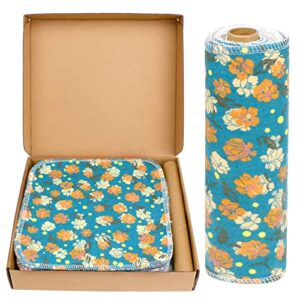 unimeix 12 pack reusable paper towels washable roll zero waste reusable napkins eco friendly paperless towels for kichen