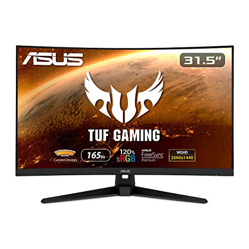 ROG Strix G10 Gaming Desktop PC, Intel Core i7-11700, GeForce RTX 3060, 16GB DDR4 RAM, 1TB PCIe SSD & TUF Gaming 32" 1440P HDR Curved Monitor (VG32VQ1B) - QHD (2560 x 1440), 165Hz (Supports 144Hz)