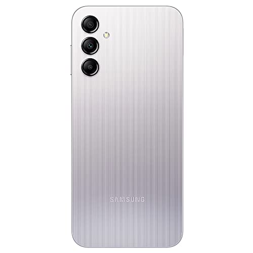 SAMSUNG Galaxy A14 (128GB, 4GB) 6.6'', Android 13, 5000mAh Battery, 50MP Triple Camera, Dual SIM 4G Volte GSM Unlocked International Model A145M/DS (w/ 256GB SD, Silver)