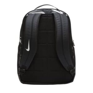 NIKE SPORTSWEAR BRASILIA BACKPACK CU8962-010 18L Black/Glossy White, 18 x 12 x 5 in, Black/Glossy White, 45 x 30 x 12 cm