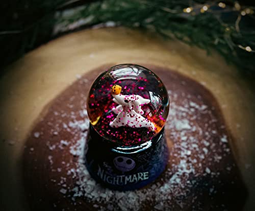 Disney The Nightmare Before Christmas Zero 3-Inch Mini Light-Up Snow Globe with Swirling Glitter