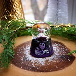 Disney The Nightmare Before Christmas Zero 3-Inch Mini Light-Up Snow Globe with Swirling Glitter