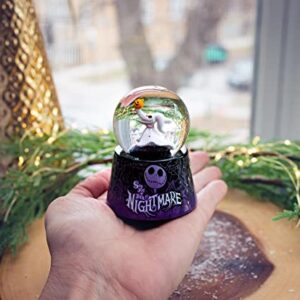 Disney The Nightmare Before Christmas Zero 3-Inch Mini Light-Up Snow Globe with Swirling Glitter