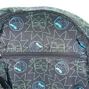 Loungefly Rick and Morty Glow in the Dark Womens Double Strap Shoulder Bag Purse