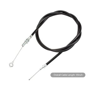 neynavy 1 PC 59 Inch Universal Throttle Cable for Manco Go Kart 8252-1390 Go Cart, Throttle Cable for Manco ASW Go Kart Cart (Black)