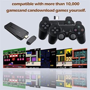 Wireless Retro Game Console, New Game Stick Lite 2023 Best Childhood Memories, Plug and Play Video Game Stick Built in 10000+ Games,9 Emulator Console,Dual 2.4G Wireless Controllers,4K HDMI Output