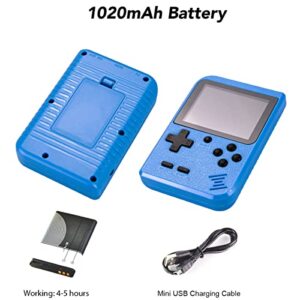 Retro Mini Game Machine,Handheld Game Console with 400 Classical FC Games 2.8-Inch Color Screen Support for TV Output , Gift Birthday for Kids, Adults(GameBlue-400)