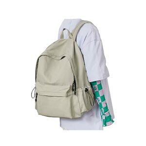 green backpack for women men, waterproof high school bookbag,lightweight casual travel daypack,classic basic college backpack,middle school bag for teen girls boys