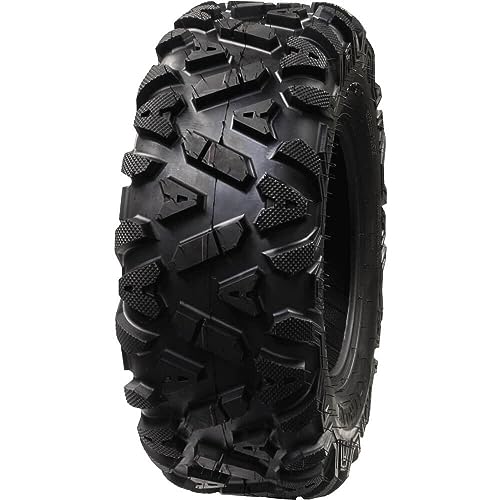 Astroay Lancer ATV/UTV Tires for Recreational Riders & Racers, Lightweight & Durable 6-Ply Bias Construction ATV Tires, Wide Footprint 4 Wheeler Tire w/Large Shoulder Lugs, 25 x 8-12 ATV Tire