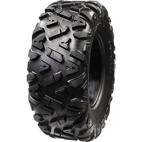 Astroay Lancer ATV/UTV Tires for Recreational Riders & Racers, Lightweight & Durable 6-Ply Bias Construction ATV Tires, Wide Footprint 4 Wheeler Tire w/Large Shoulder Lugs, 26 x 9-12 ATV Tire