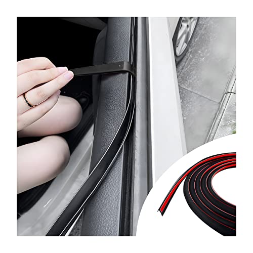 AUCELI Car Window Seal Strip, Windshield Weather Strip for Car, Automotive Waterproof Soundproof V-Shape Self Adhesive Trim Cover, Universal Vehicle Rubber Weatherstrip Draft Seal Strip