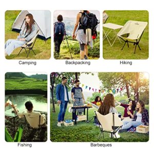 Kacoya Camping Chair, Portable Folding Chair Lawn Chair with Carry Bag, Compact Backpacking Chairs for Camping, Hiking, Fishing, Picnic