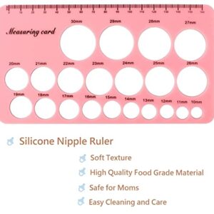 Flange Measurement Tool, Nipple Sizer for Flanges, Flange Ruler, Nipple Ruler for Flange Size, Nipple Sizer, Breast Flange Measuring Tool - New Mothers Musthaves (Pink)