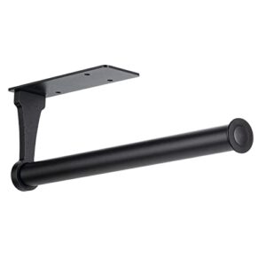 honmein paper towel holder, aluminum alloy paper towel holders, stylish wall mount and under cabinet paper towel holders for easy access (black)
