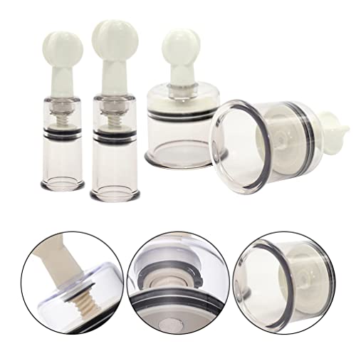 FOMIYES 4pcs Nipple Suckers Breast Sucker Women Inverted Nipple Corrector Nipple Pullers Female Breastfeeding Aspirators Vacuum Suction Cup for Breastfeeding Mother