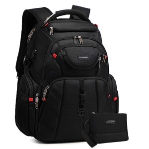 YANIMENGNU Travel Laptop Backpack 17 inch, Business Anti-Theft Durable Waterproof Backpack, Unisex With USB Charging Port.