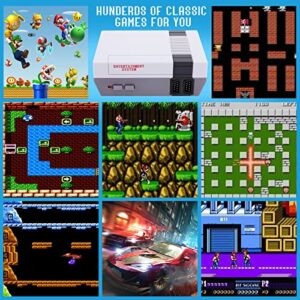 Retro Game Console Built in 620 Video Games and 2 NES Classic Controllers, Mini Video Game Console Plug and Play TV Games with AV Output, 8-Bit Video Game System with Classic Games,Children's Gift